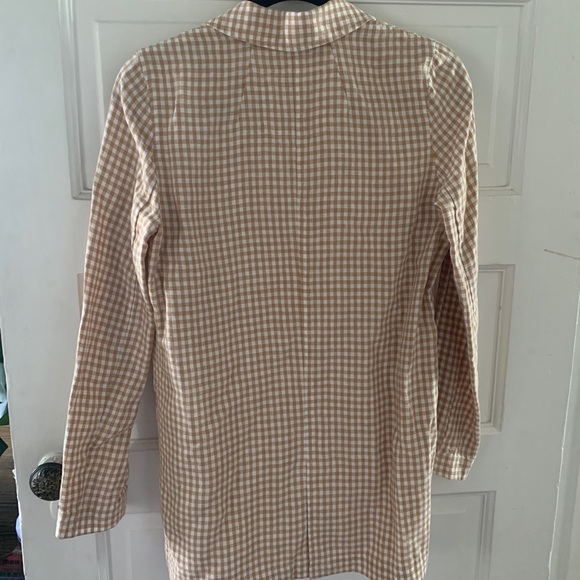 Linen Dorset Blazer in Gingham Check - Picture 5 of 7